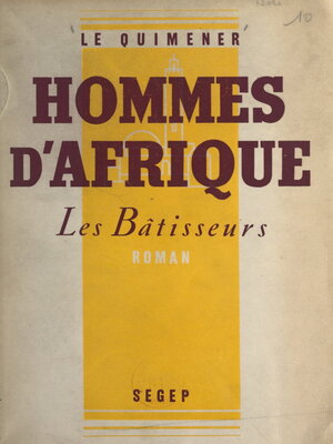cover image of Hommes d'Afrique